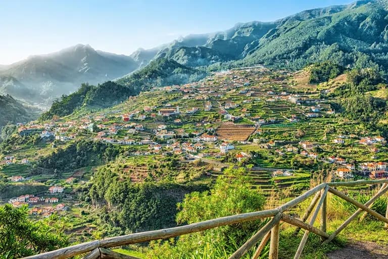 Stunning Mountain Village in Madeira, Portugal